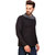 Pause Men's Black Cowl Neck Full Sleeve T-Shirt