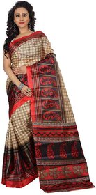 Svb Saree Red Colour Art Silk Saree Without Blouse Piece