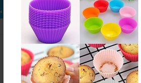 Right Traders Set Of 6 Silicone Cake Cup Molds.