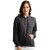 Women's Grey Round Neck Full Sleeve Hooded Solid Sweatshirt.