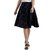 Miss Chase Women's Multicolored Printed Knee Long Flared Pleated Skater Skirt.