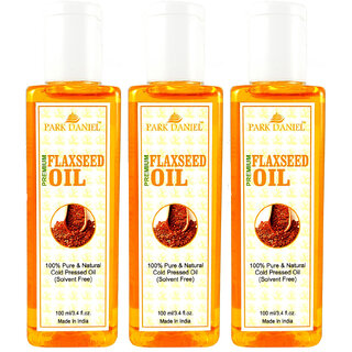 Park Daniel Premium Flaxseed oil combo of 3 bottles of 100 ml (300ml)