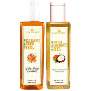 Park Daniel Premium Karanj oil and Coconut oil combo of 2 bottles of 100 ml (200ml)