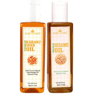 Park Daniel Premium Karanj oil and Sesame oil combo of 2 bottles of 100 ml (200ml)
