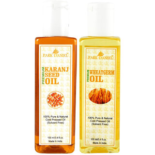 Park Daniel Premium Karanj Oil And Wheatgerm Oil Combo Of 2 Bottles Of 100