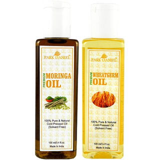 Park Daniel Premium Moringa oil and Wheatgerm oil combo of 2 bottles of 100 ml (200ml)
