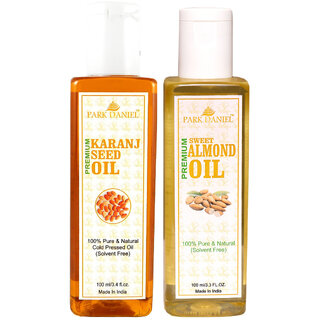 Park Daniel Premium Karanj oil and Almond oil combo of 2 bottles of 100 ml (200ml)