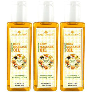 Park Daniel Premium Body Massage oil combo of 3 bottles of 100 ml (300 ml)