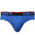 Solo Mens Sport Cotton Low Waist Stretch Ultra Soft Classic Brief Royal Blue Color.