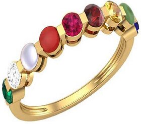 Navratan Ring Natural Navgrah Stone Crystal 100 original  Lab Certified Stone Jaipur Gemstone.