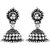 Asmitta Ethnic Silver Plated Jhumki Earrings For Women