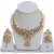 Lucky Jewellery Designer Multi Color Gold Plated Necklace With Earring For Girls & Women