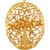 Asmitta Oval Shape Gold Plated Finger Ring For Women