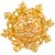 Asmitta Traditional Flower Shape Gold Plated Finger Ring For Women
