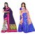 Fabwomen Multicolor Bhagalpuri Silk Printed Saree With Blouse