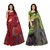 Fabwomen Multicolor Net Printed Saree With Blouse