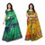 Fabwomen Multicolor Net Printed Saree With Blouse