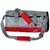 Gym Bag - Smart Waterproof Gym Bag Round Sports Duffel Bag with Shoe Compartment Travel Sports Bag HARVEY-RED-GREY