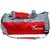 Gym Bag - Smart Waterproof Gym Bag Round Sports Duffel Bag with Shoe Compartment Travel Sports Bag HARVEY-RED-GREY