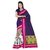 Fabwomen Multicolor Bhagalpuri Silk Printed Saree With Blouse