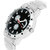 Love Collection Black Best Silver Metal Strep Fogg Latest Designing Stylist Looking Professional Analog Watch For Men