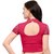 Janasya Women's Cotton Lycra Stretchable Readymade Blouse (BL040-65PINK)
