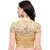Janasya Women's Cotton Lycra Stretchable Readymade Blouse (BL055-164GOLD)