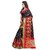 MANJULA'S WOMEN ETHNIC WEAR BLACK COLOUR SAREE WITH BLOUSE.
