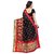 MANJULA'S WOMEN ETHNIC WEAR BLACK COLOUR SAREE WITH BLOUSE.