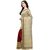 Janasya Women's Red Cotton Silk Printed Saree With Unstitched Blouse