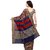 Janasya Women's Multi Kanjivaram Silk Printed Saree With Unstitched Blouse