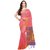 Janasya Women's Light Pink Katki Silk Plain Saree With Unstitched Blouse