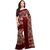 Janasya Women's Maroon Kota Silk Checkered Saree With Unstitched Blouse