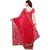 Janasya Women's Pink Georgette Leheriya Saree With Unstitched Blouse