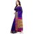 Janasya Women's Blue Katki Silk Plain Saree With Unstitched Blouse