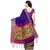 Janasya Women's Blue Katki Silk Plain Saree With Unstitched Blouse