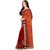 Janasya Women's Multi Moose Bandhej Saree With Unstitched Blouse