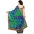 Janasya Women's Multi Moose Bandhej Saree With Unstitched Blouse