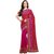 Janasya Women's Multi Moose Bandhej Saree With Unstitched Blouse