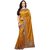 Janasya Women's Yellow Shachi Silk Plain Saree With Unstitched Blouse