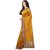 Janasya Women's Yellow Shachi Silk Plain Saree With Unstitched Blouse