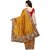 Janasya Women's Yellow Shachi Silk Plain Saree With Unstitched Blouse