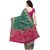 Janasya Women's Multi Silk Patola Saree With Unstitched Blouse