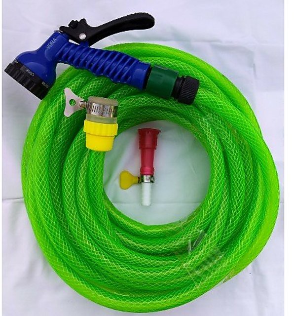 Buy Elegant Casa 1/2 inch 5m Flexible Garden Foam Hose Pipe with 8 Mode Water  Spray Nozzle Gun for Home, Garden, Car Wash, Floor Clean & Pet Bath Online  At Price ₹775 Garden Curly Water Hose Spring Tube for Spray Water Car Washer Flo