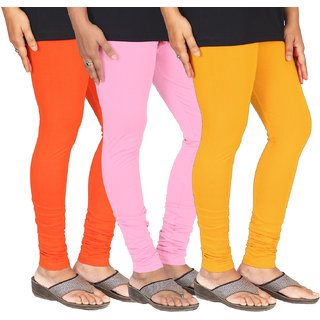 Varsha Cotton Churidar Leggings - Pack of 3