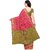 Janasya Women's Pink Silk Patola Saree With Unstitched Blouse