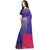 Janasya Women's Purple Banarasi Silk Saree With Unstitched Blouse