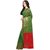 Janasya Women's Green Banarasi Silk Saree With Unstitched Blouse