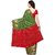 Janasya Women's Green Banarasi Silk Saree With Unstitched Blouse