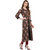 Janasya Women's Multicolor Cotton A-Line Floral Print Cold Shoulder Kurta